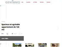 Tablet Screenshot of genimmo.ch
